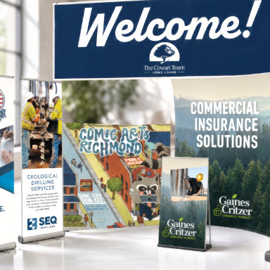 Banners and banner stands printing sample
